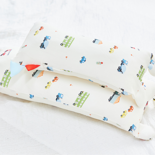 BAMBOO SNUGGLY PILLOW - DINO VEHICLES