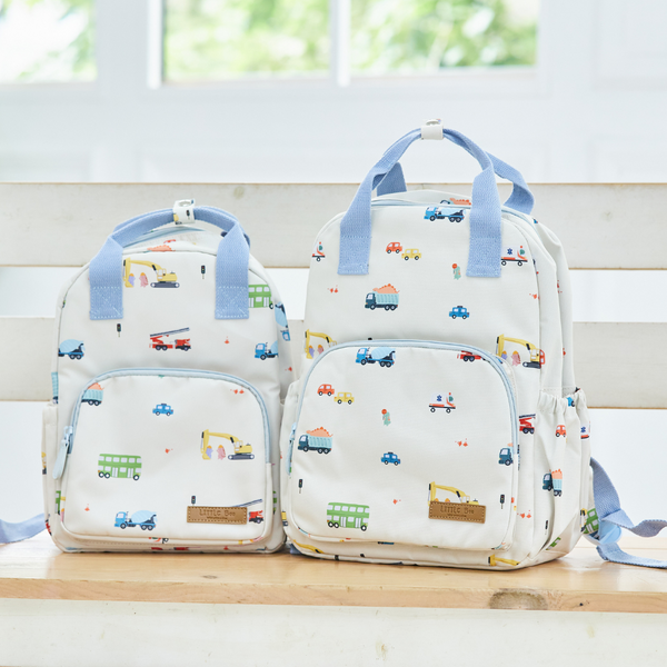 MY LITTLE BOO FIRST BACKPACK - DINO VEHICLES [LARGE]