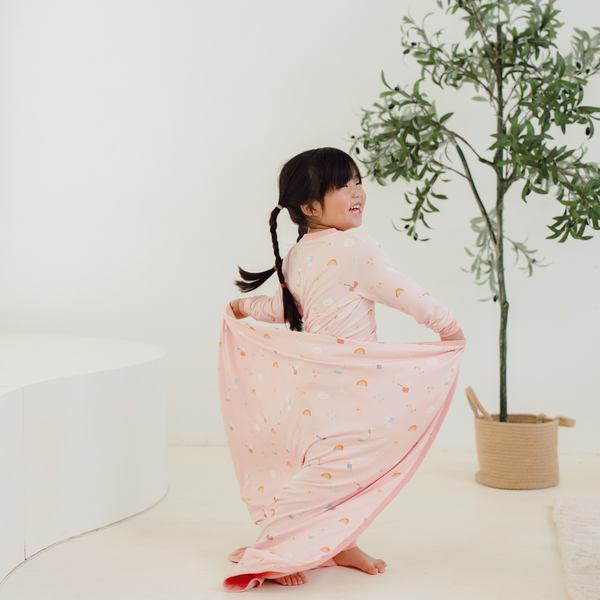 ORGANIC BAMBOO PYJAMAS - RAINBOW BUNNY