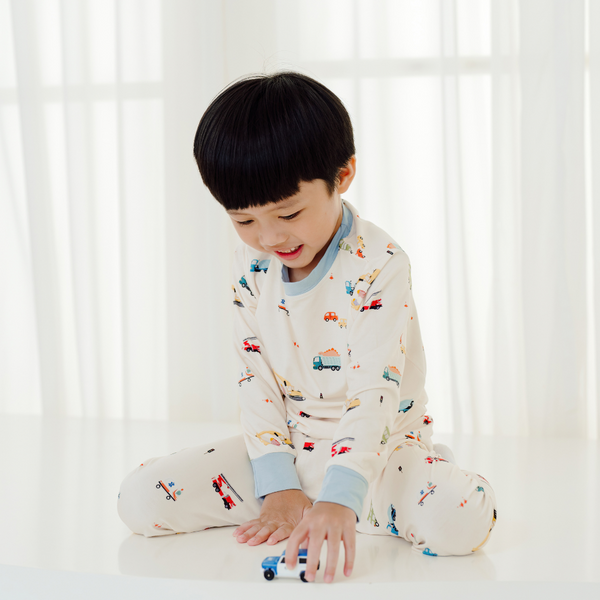 ORGANIC BAMBOO PYJAMAS - DINO VEHICLES