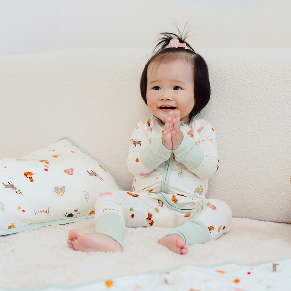 ORGANIC BAMBOO ZIPPED PYJAMAS - FARMERS MARKET