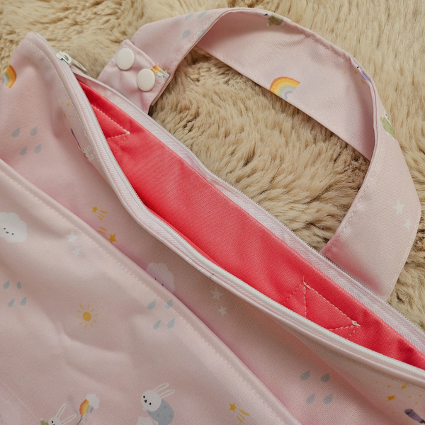 MULTI-PURPOSE WETBAG - RAINBOW BUNNY