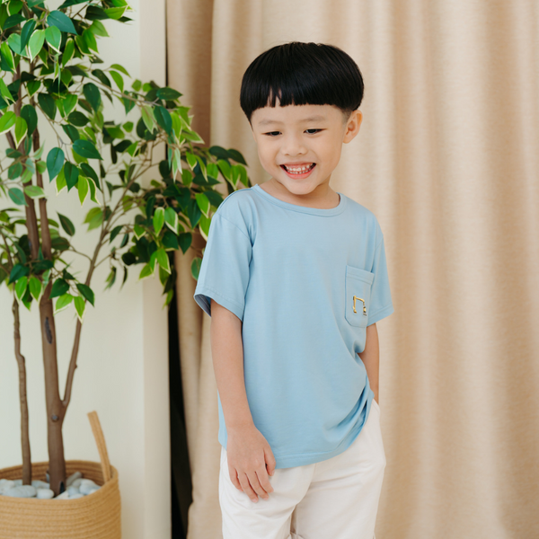 [TENCEL COLLECTION] EMBRIODERED T-SHIRT - EXCAVATOR