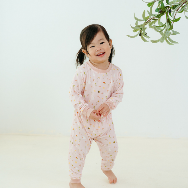 [TENCEL COLLECTION] 2 PC PYJAMAS - FLORAL BUNNY