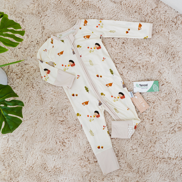 [TENCEL COLLECTION] ZIPPED PYJAMAS - FOREST GARDEN