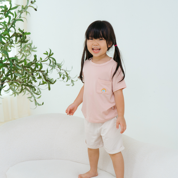 [TENCEL COLLECTION] EMBRIODERED T-SHIRT - RAINBOW