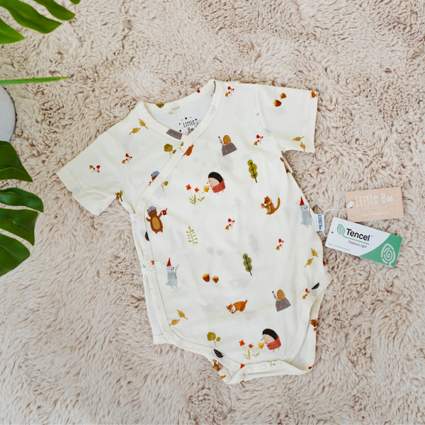 [TENCEL COLLECTION] WRAP ONESIE - FOREST GARDEN