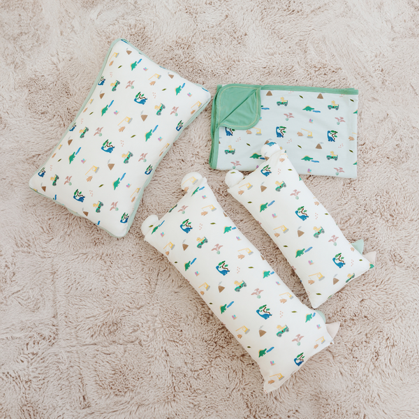 [TENCEL COLLECTION] SNUGGLY PILLOW - ROAR ROAR DINO
