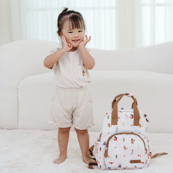 MY LITTLE BOO FIRST BACKPACK - FOREST GARDEN [MEDIUM]