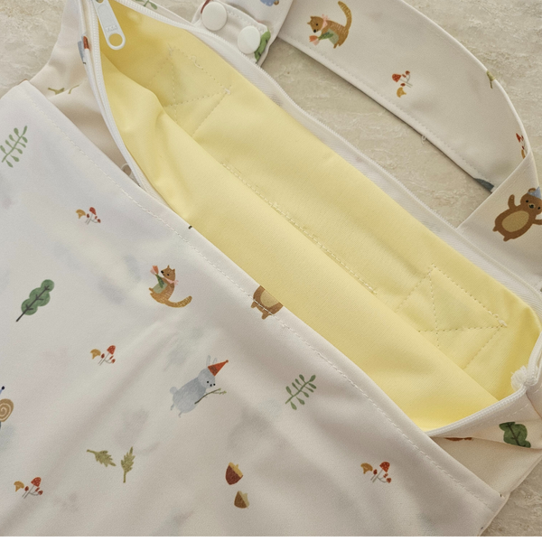 MULTI-PURPOSE DOUBLE ZIPPER WETBAG - FOREST GARDEN