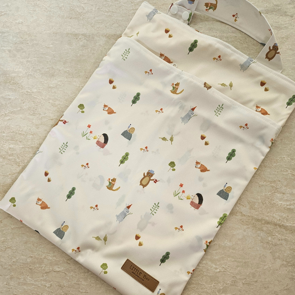 MULTI-PURPOSE DOUBLE ZIPPER WETBAG - FOREST GARDEN
