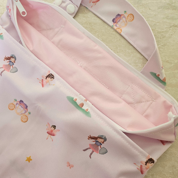 MULTI-PURPOSE DOUBLE ZIPPER WETBAG - WHIMSICAL PRINCESS