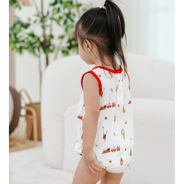 [TENCEL COLLECTION] BUBBLE ROMPER - JOLLY CHRISTMAS