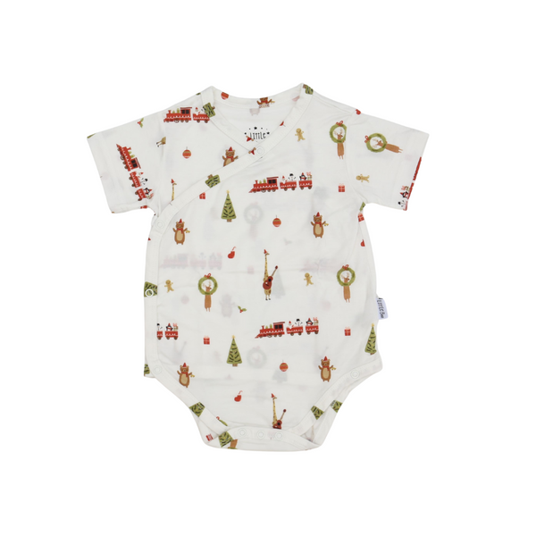 [TENCEL COLLECTION] WRAP ONESIE - JOLLY CHRISTMAS