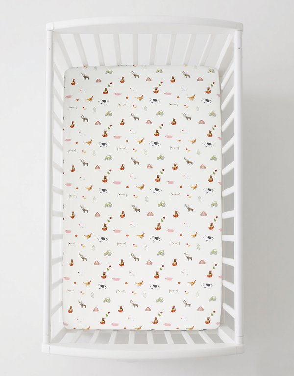 [TENCEL COLLECTION] WATERPROOF COT SHEET - FARMERS MARKET