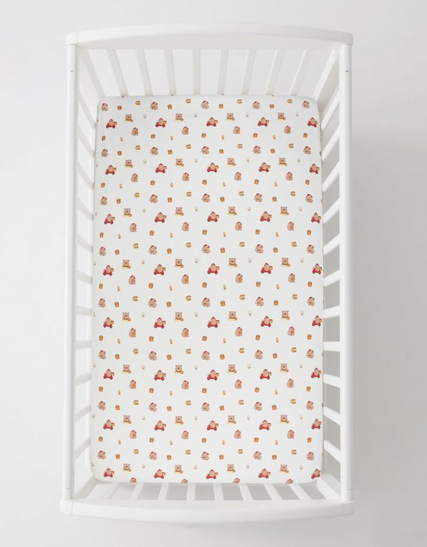 [TENCEL COLLECTION] WATERPROOF COT SHEET - CAPY HAPPY SNACKS
