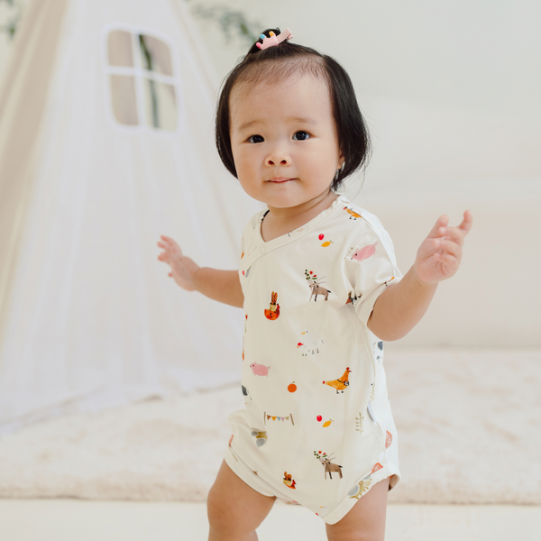 [TENCEL COLLECTION] WRAP ONESIE - FARMERS MARKET