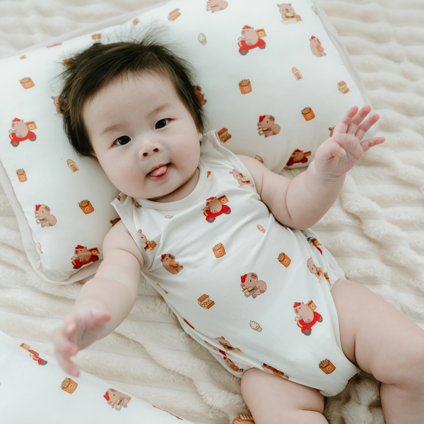 [TENCEL COLLECTION] TODDLER HEAD PILLOW CASE - CAPY HAPPY SNACKS