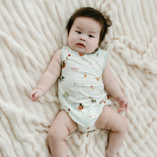 [TENCEL COLLECTION] BUBBLE ROMPER - FARMERS MARKET