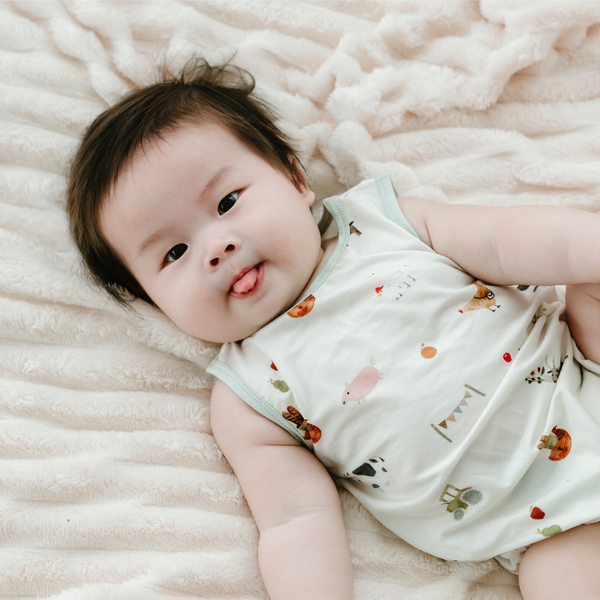 [TENCEL COLLECTION] BUBBLE ROMPER - FARMERS MARKET