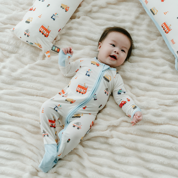 [TENCEL COLLECTION] ZIPPED PYJAMAS - MY FAVOURITE VEHICLES