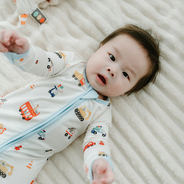 [TENCEL COLLECTION] ZIPPED PYJAMAS - MY FAVOURITE VEHICLES