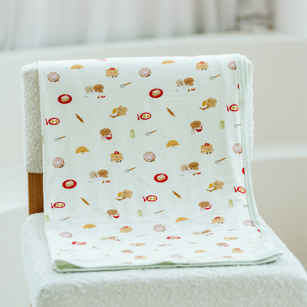 [TENCEL COLLECTION] DOUBLE LAYER BLANKET (80CM X 100CM) - LITTLE BREAKFAST CLUB