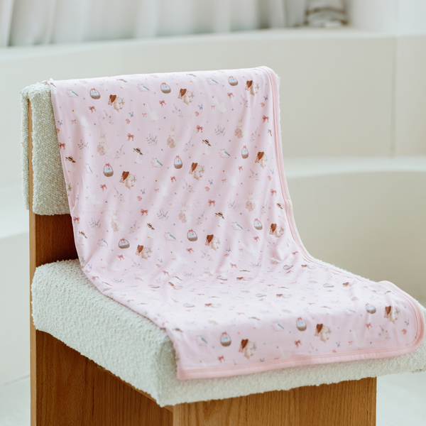 [TENCEL COLLECTION] DOUBLE LAYER BLANKET (80CM X 100CM) - LITTLE BUNNY JOYS