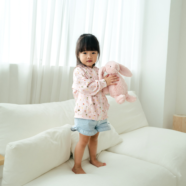 EVERYDAY HOODED JACKET – FLORAL BUNNY