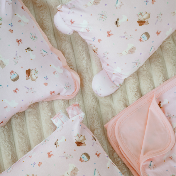 [TENCEL COLLECTION] SNUGGLY & HEAD PILLOW CASE - LITTLE BUNNY JOYS