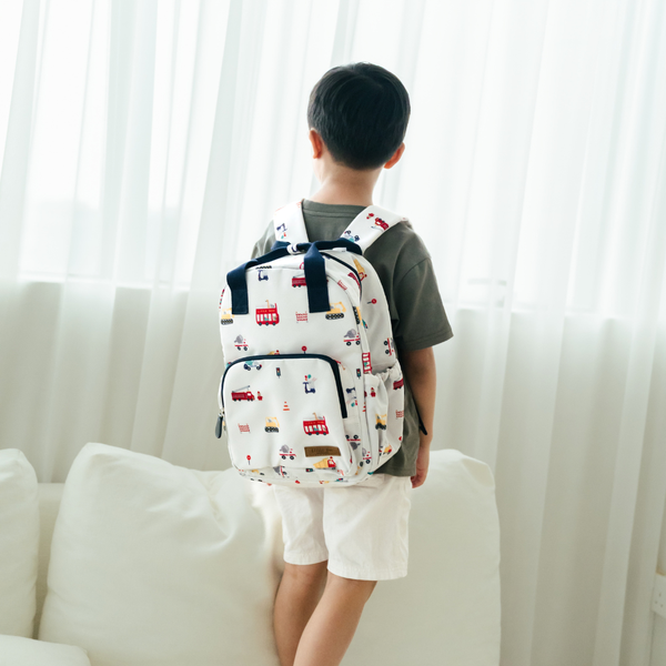 MY LITTLE BOO FIRST BACKPACK - MY FAVOURITE VEHICLES [LARGE]